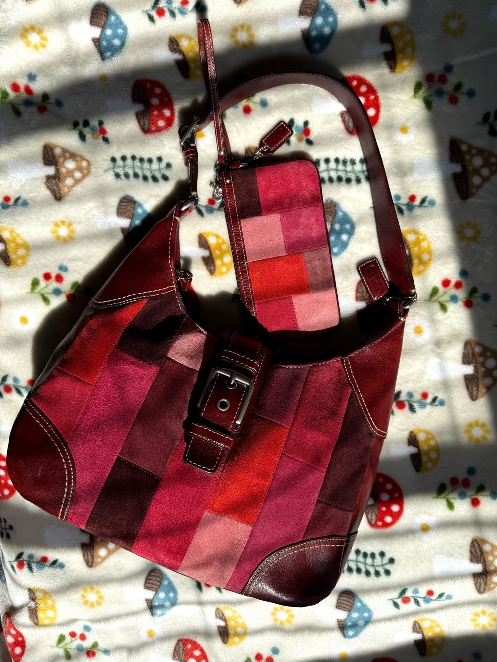 Coach Y2K Patchwork Hampton + wristlet